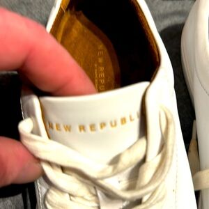 Men’s new republic white leather shoes